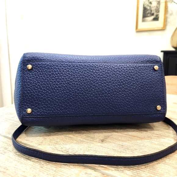 Kate Spade Tallulah Everett Way Leather Shoulder Handbag, Indigo Blue Womens OS - Picture 6 of 10